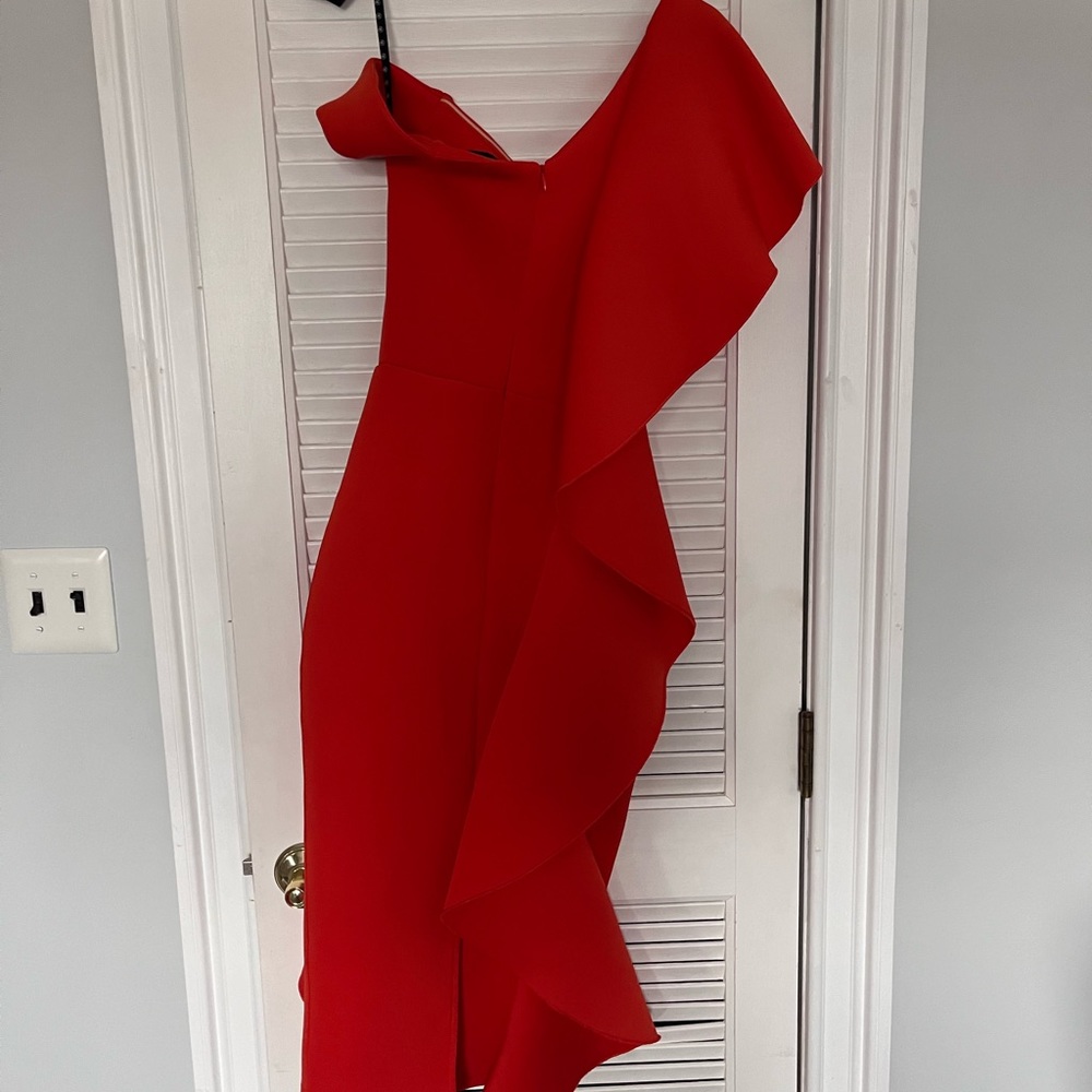 Missguided orange dress-size 2.